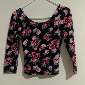 Floral crop top